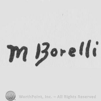 the name M Borelli in handwriting