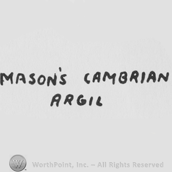MASON'S CAMBRIAN ARGIL in uppercase letters