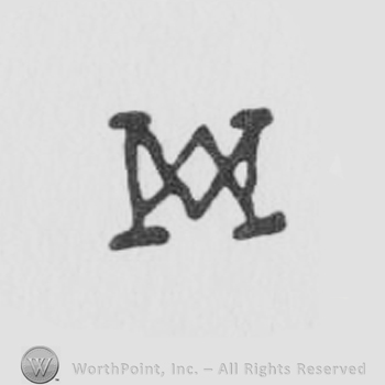 an M and an A overlapping