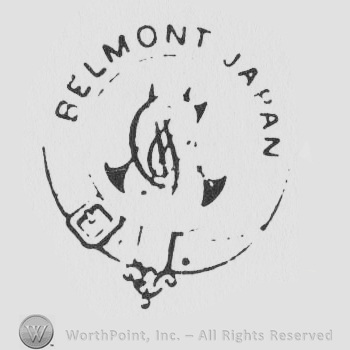 Round design with BELMONT JAPAN written inside with uppercase letters