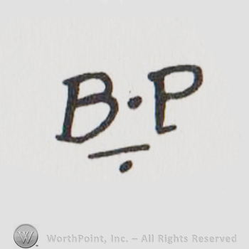 the letters BP in uppercase