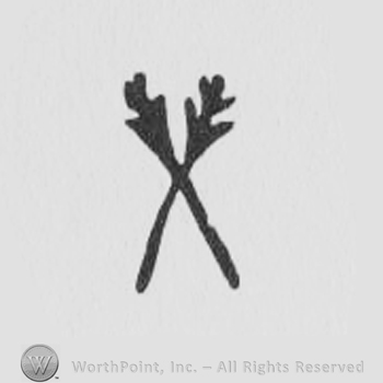 Two crossed arrows