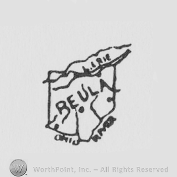 Mark with the word BEULA in an Ohio state shape | #75018