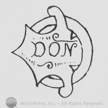 a round logo with the word DON inside