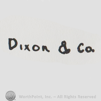 the name Dixon & co in handwriting