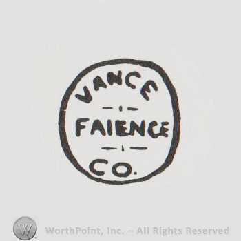 Vance Faience Co. Written with uppercase letters inside a circle