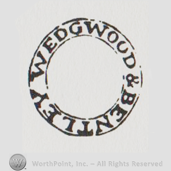 Wedgwood Bentley written with uppercase letters inside a circle