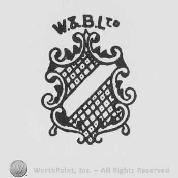 a shield design with a stripe and W & B Ltd written above in uppercase