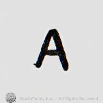 the letter A in uppercase