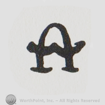 the letter A rounded and in uppercase