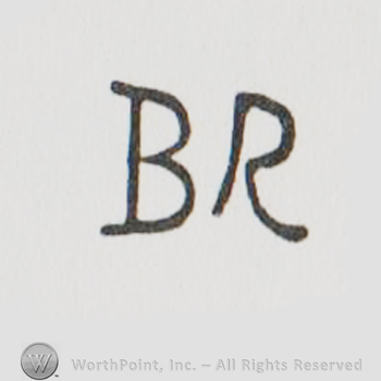 the letter B and R