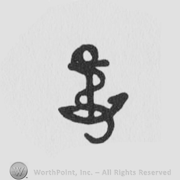 An anchor with a rope around it