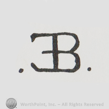 the letters EB combined