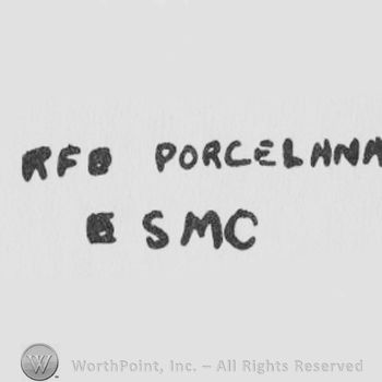the initials RFO and the word PORCELANA above the letters ESMC