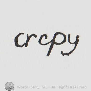 the word CREPY in lowercase letters