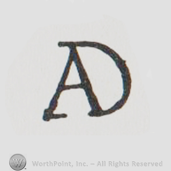the letters AD combined