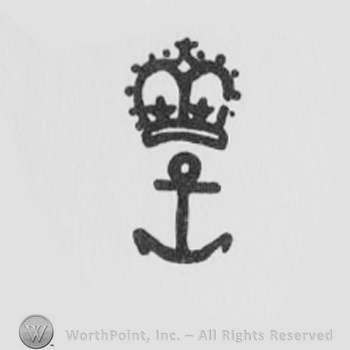 Anchor with a crown above