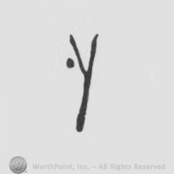 a fork and a dot