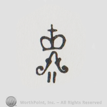 crown with a capital A below