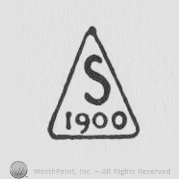 simple triangle design with S 1900 inside