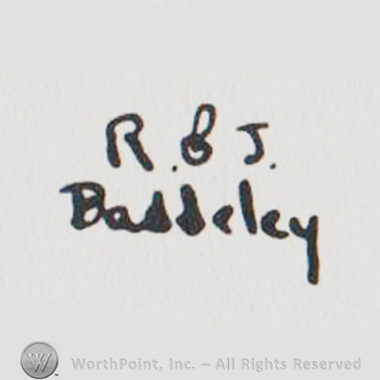 the initials R & J above the word Baddeley