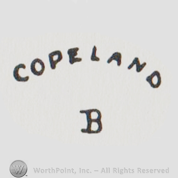 the name COPELAND written in a circle shape above the letter B