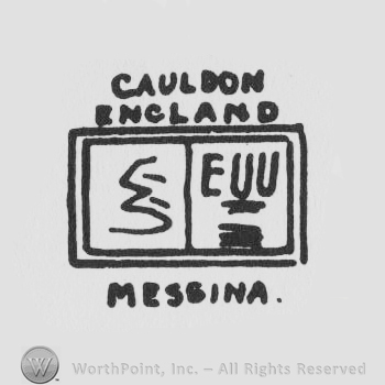 rectangular design with CAULDON ENGLAND MESSINA