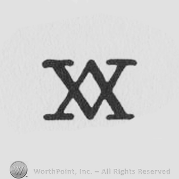 V in uppercase written twice, mirrored