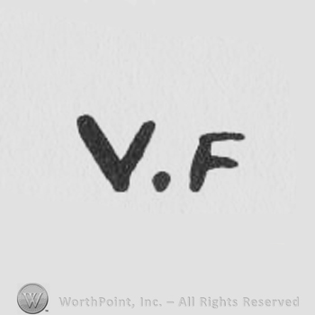 V.F. Written in uppercase