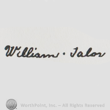 William Jalon handwritten with a dot in between