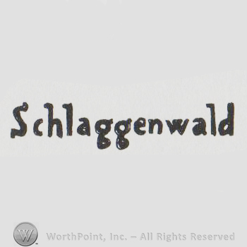 the word SSCHLAGGENWALD with uppercase letters