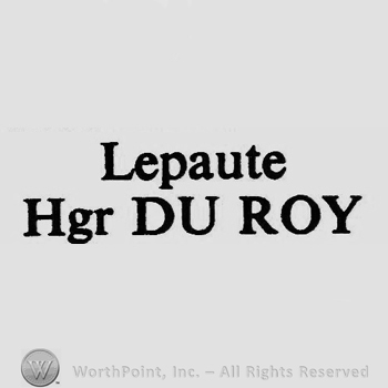 LEPAUTE HGR DU ROY written.