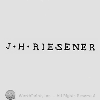 J H RIESENER written with points betwwen initials.