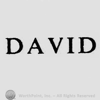 DAVID written.