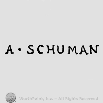 A SCHUMAN written with lozenge between.