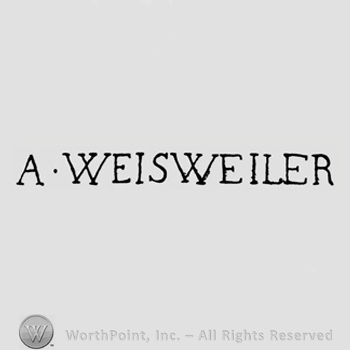 A WEISWEILER written with lozenge between.