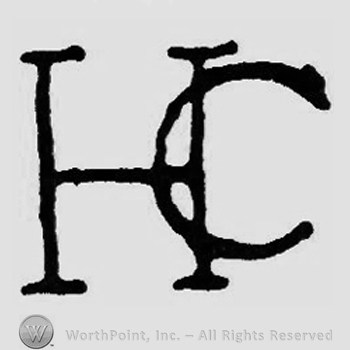 Letters H and C one over another.
