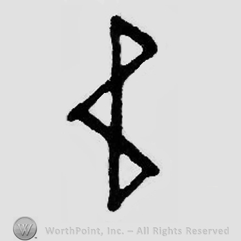 Three triangles on vertical.