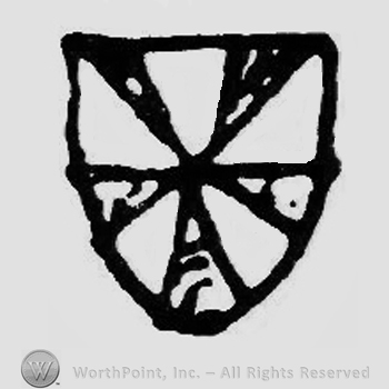A shield, gyronny.