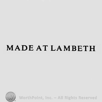 MADE AT LAMBETH written.