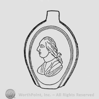 Washington profile with queue facing left