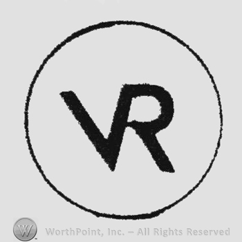 Initials "V R" linked, in a circle