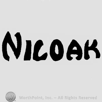 Niloak: bold and capital written