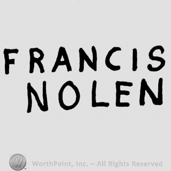 Francis Nolen: capital written on 2 rows