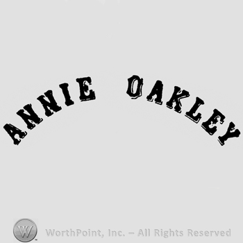 Curved writing: Annie Oakley