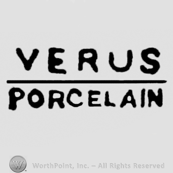 Verus, underlined, Porcelain written under