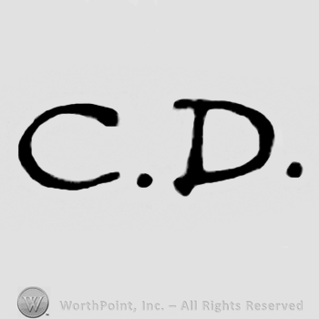 Capital written initials: C. D.