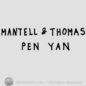 Mantell & Thomas written above, Pen Yan written below