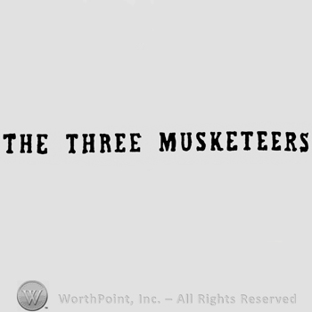 The Three Musketeers: capital and bold written