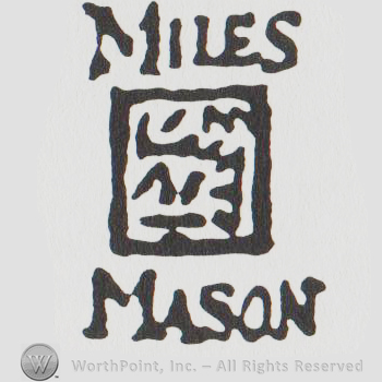 square logo with "miles mason" written in uppercase letters above and below